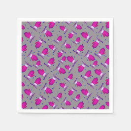 Mittens retro_grått pappersservett