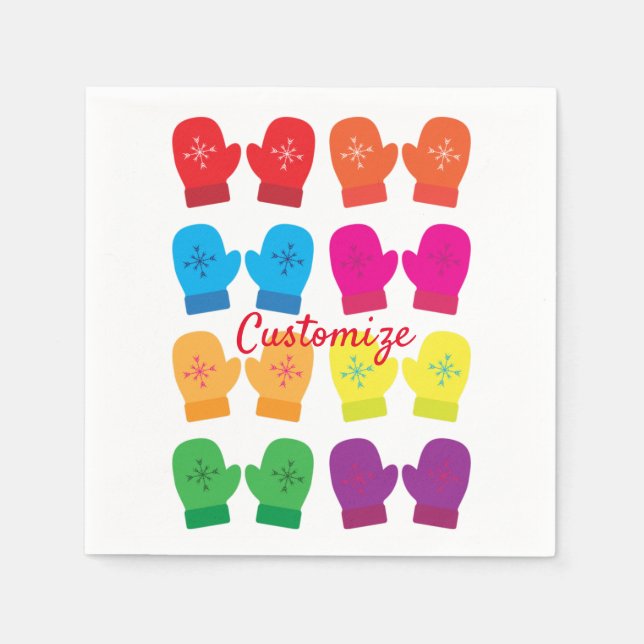 Mittens Thunder_Cove med flera färger Pappersservett (Framsidan)