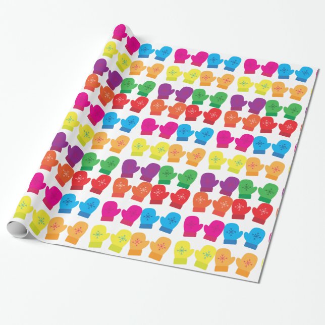 Mittens Thunder_Cove med flera färger Presentpapper (Utrullad)