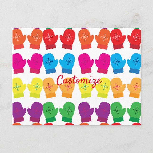 Mittens Thunder_Cove med flera färger Vykort (Framsida)