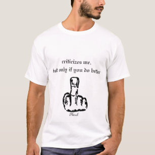 mittet-finger-avbilda pluralt, kritiserar mig, tee shirt