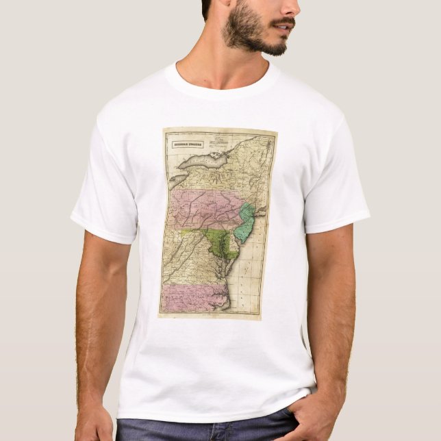 Mittet påstår den Olney kartan T Shirt (Framsida)