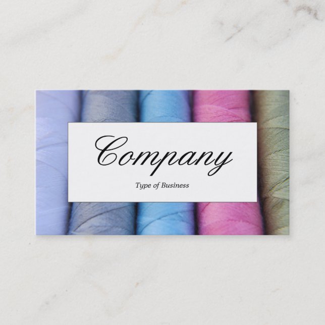 Mittetikett - Bomullsrullar Visitkort (Framsida)