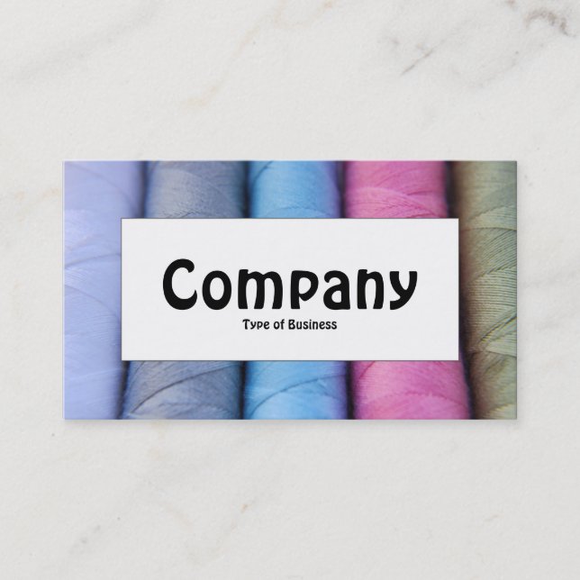 Mittetikett - Bomullsrullar Visitkort (Framsida)