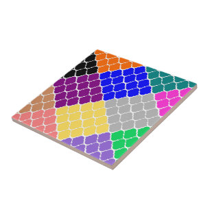 Mittfärgat keramiskt plattor i marockanska Stil Kakelplatta