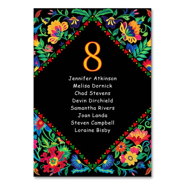 Mittisk, färglös sittplats i bröllop bordsnummer (Framsidan)