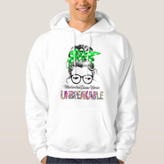 Mittochondrial Disease Awareness Ribbon Support Gi Hoodie