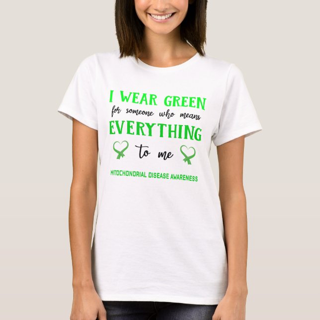 Mittochondrial Disease Awareness Ribbon Support Gi T Shirt (Framsida)