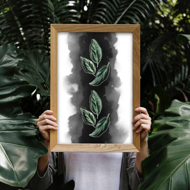 Mittonhundratalets moderna botaniska Löv Wall Art Poster (Skapare uppladdad)