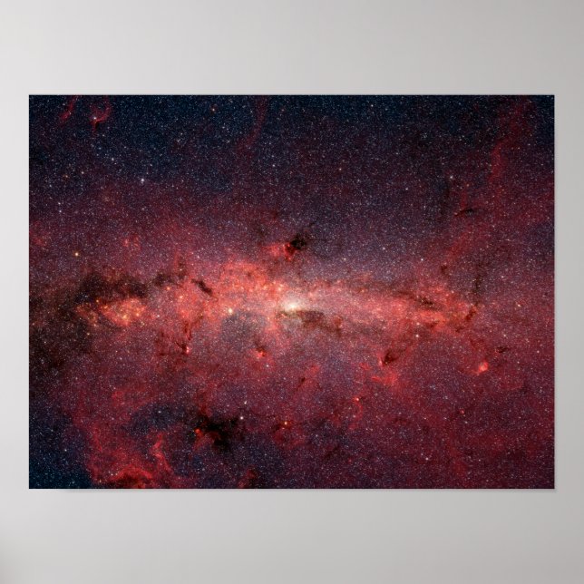 Mittpunkten i Milky Way Galaxy Poster (Framsidan)
