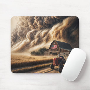Mittväst-Plains Farm in a Dust Storm Musmatta