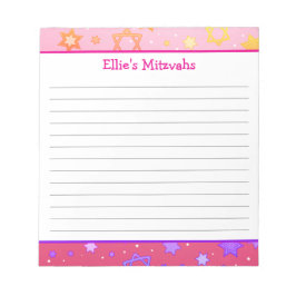 Mitzvah Anteckningsblock - David Rosa Star