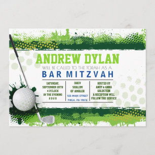 Mitzvah för GOLFSTÄNKpub inbjudan