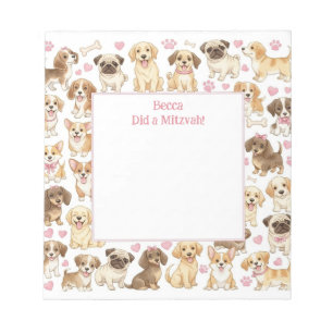 Mitzvah Note Anteckningsblock för barn med Cute Pu
