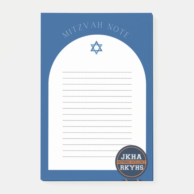 Mitzvah Note Post-it Block (Framsida)