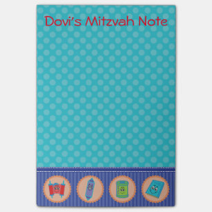 Mitzvah noterar postar det vadderar post-it block