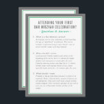 MITZVAH service information questions advice green Inbjudningar<br><div class="desc">by kat massard >>> WWW.SIMPLYSWEETPAPERIE.COM <<<

A handy insert for your BAR/BAT MITZVAH outlining a few questions and answers</div>