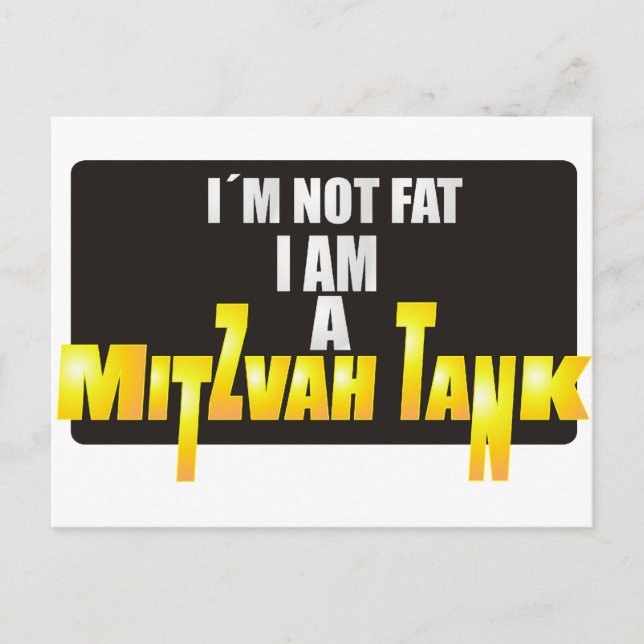 Mitzvah Tank Vykort (Framsida)