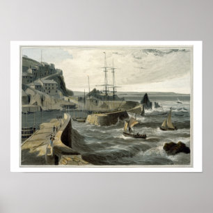 Mivagissey Cornwall, från volym VIII av 'en Voyag Poster