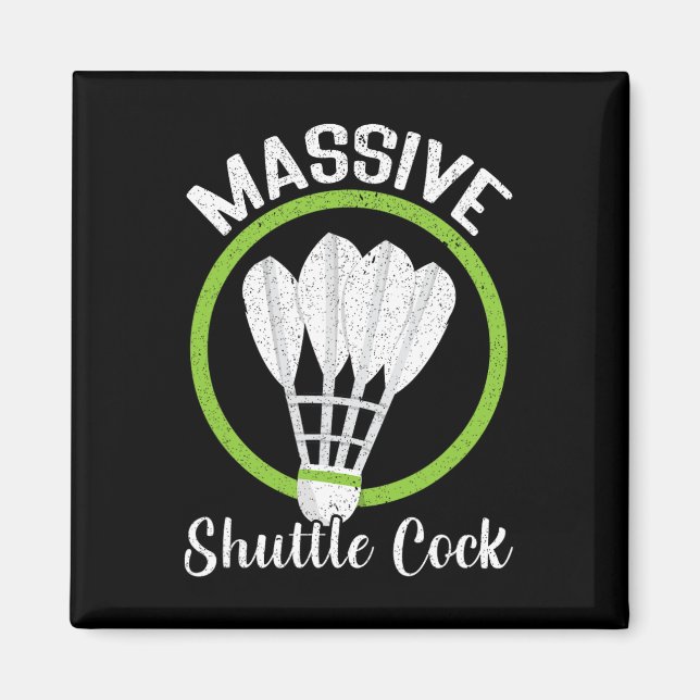 Mive Shuttle Funny Dminton Magnet (Framsidan)