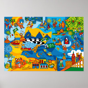 Mix Brasil av Mônica Fuchshuber Poster