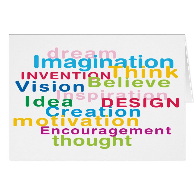 Mix Ord Hälsningskort (Framsidan Horizontal)