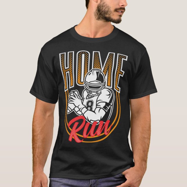 Mix Sports Touchdown Homerun Football Baseball Pla T Shirt (Framsida)