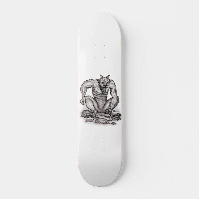 Mix-varelse - Troll, Golem och Djävulen Skateboard Bräda 19,5 Cm (Framsida)