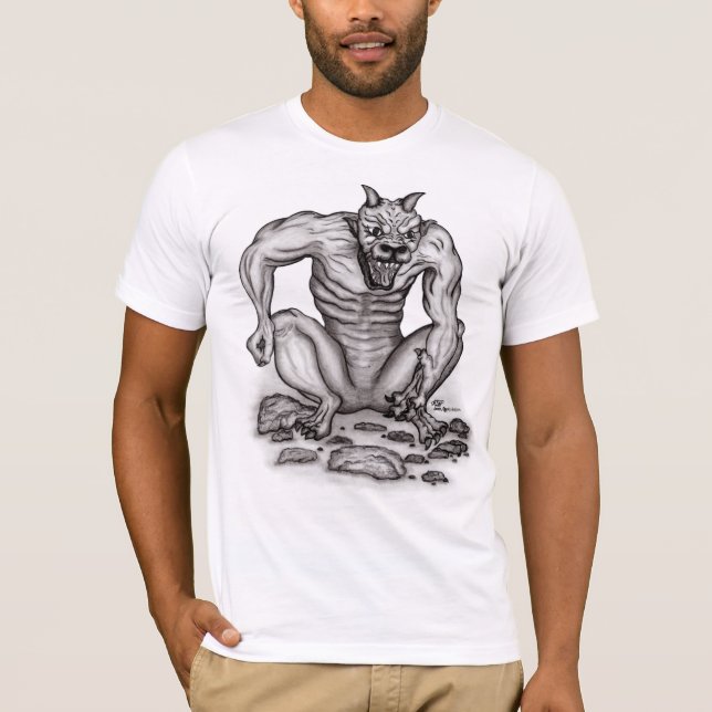 Mix-varelse - Troll, Golem och Djävulen T-shirt (Framsida)