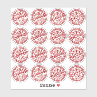 Mixad Lakan - "Auktoriserad" Naughty och Nice Klistermärken