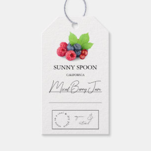 Mixed Berry Hopp Märkre Presentetikett