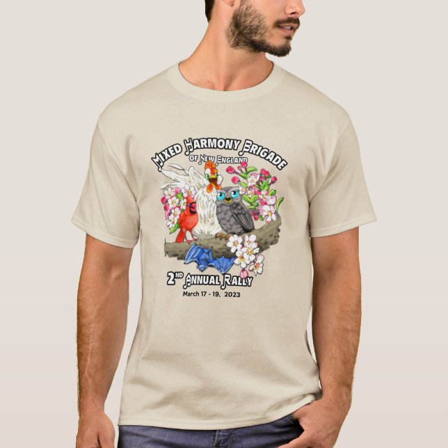 Mixed Harmony Brigade of New England 2023 T Shirt (Framsida)