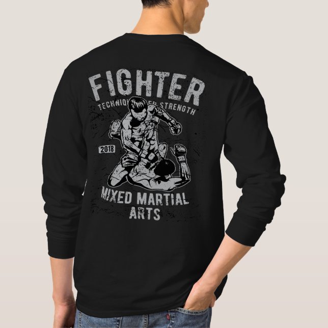 Mixed Martial Arts Fighter MMA 2018 Tee Shirt (Baksida)