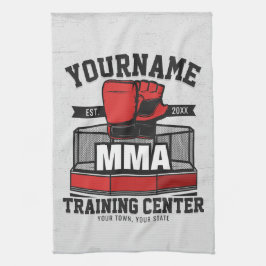 Mixed Martial Arts LÄGG TILL NAMN MMA Fight Traini Kökshandduk