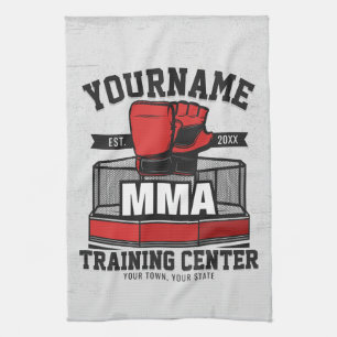 Mixed Martial Arts LÄGG TILL NAMN MMA Fight Traini Kökshandduk