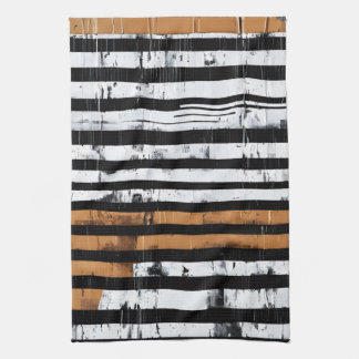 Mixed Media Grid Stripe nr 2 Kökshandduk