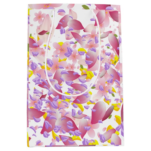 Mixed Petal Print Medium Gift Bag (Framsidan)