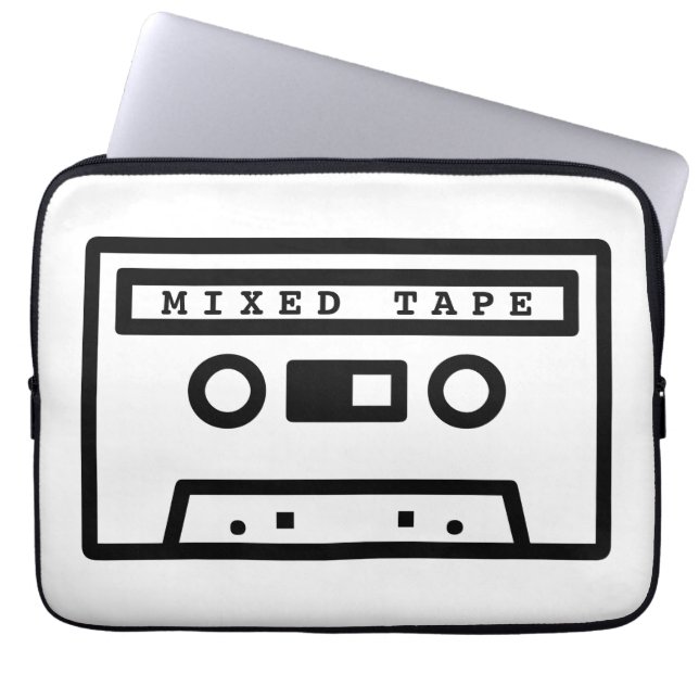 Mixed Tape bärbar datorsk sleeve (Framsidan)