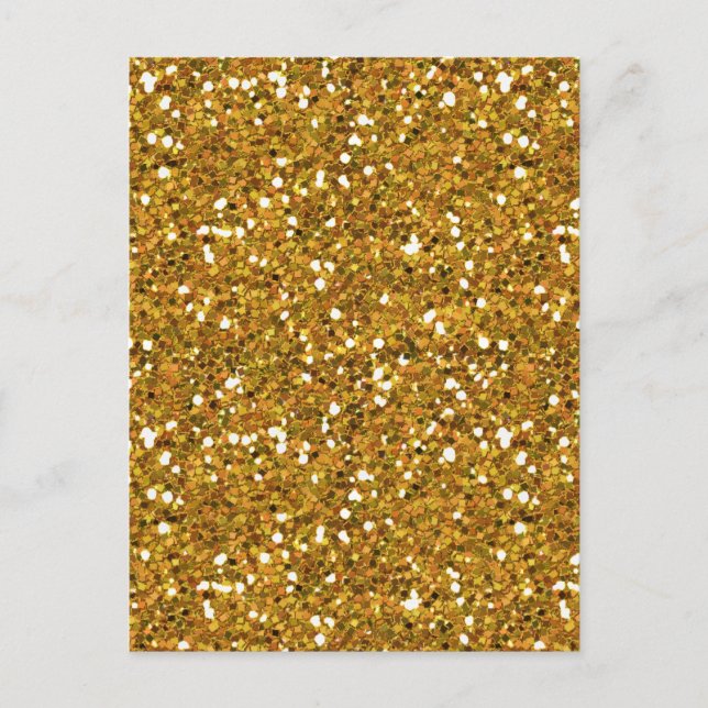 MIXMATCH ROYAL GULD GYLLENE VIT GLITTER BAKGRUND VYKORT (Framsida)
