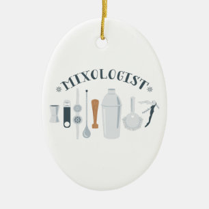 Mixologistverktyg Julgransprydnad Keramik