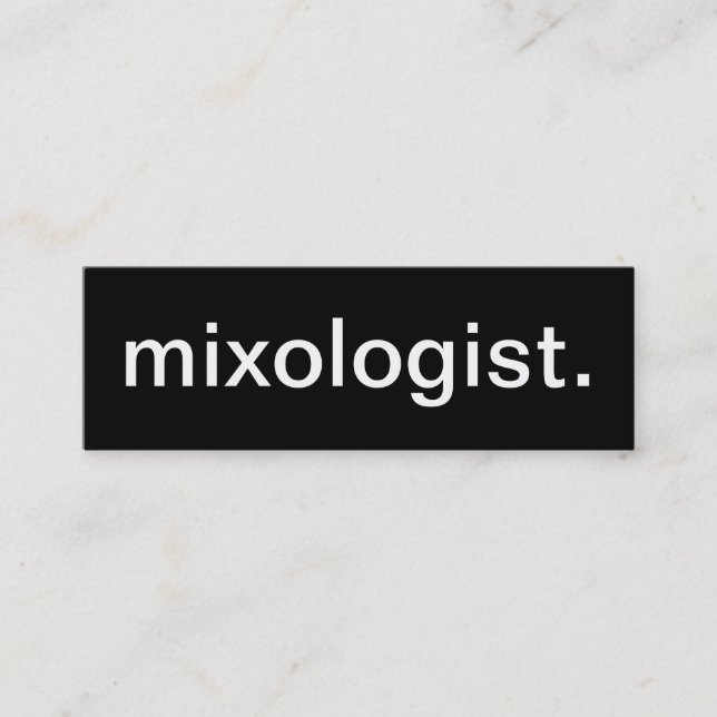 Mixologistvisitkort Mini Visitkort (Framsida)