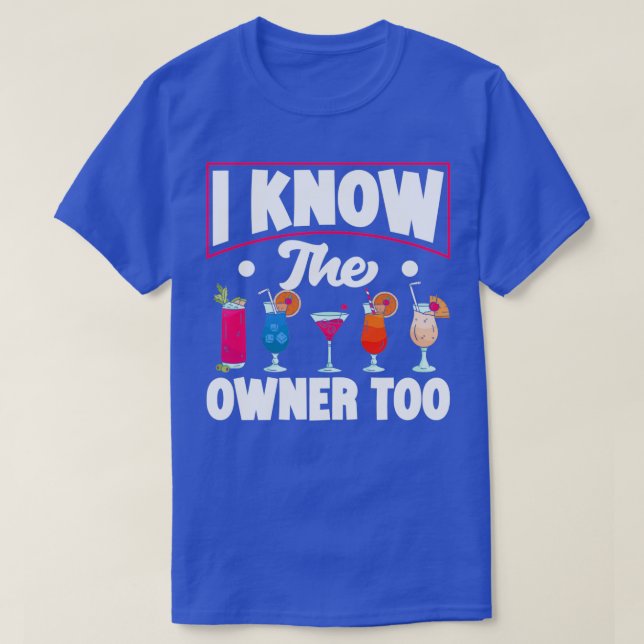 Mixology Bartender Cocktails Mixolog I Know T Shirt (Design framsida)