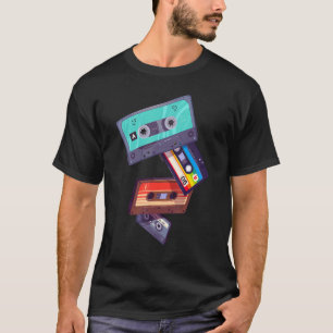 Mixtape Cassette Vintage 80s 90-tal Stil Retro Vib T Shirt