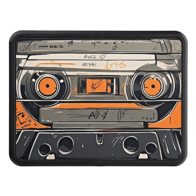 Mixtape Dreams Retro Hitch Cover Dragkroksskydd (Framsidan)