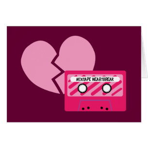 MixTape Heartbrytning Hälsningskort