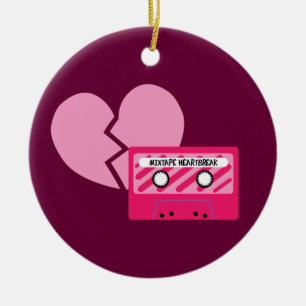 MixTape Heartbrytning Julgransprydnad Keramik