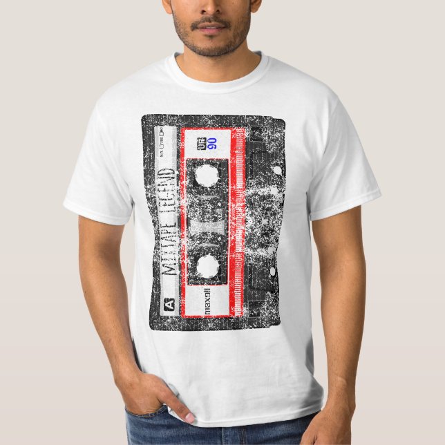 Mixtape Legend Cassette - Hip Hop DJ  T Shirt (Framsida)