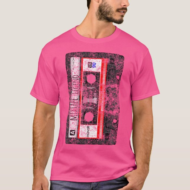 Mixtape Legend Cassette - Hip hop Dj T Shirt (Framsida)