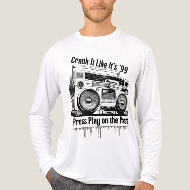 Mixtapes, Bas och Spola-Tillbaka-Dagar – 90-Tals N T Shirt (Framsida)