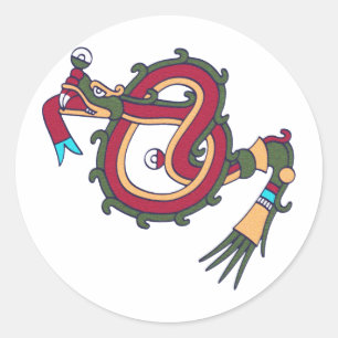 Mixtec-server Runt Klistermärke